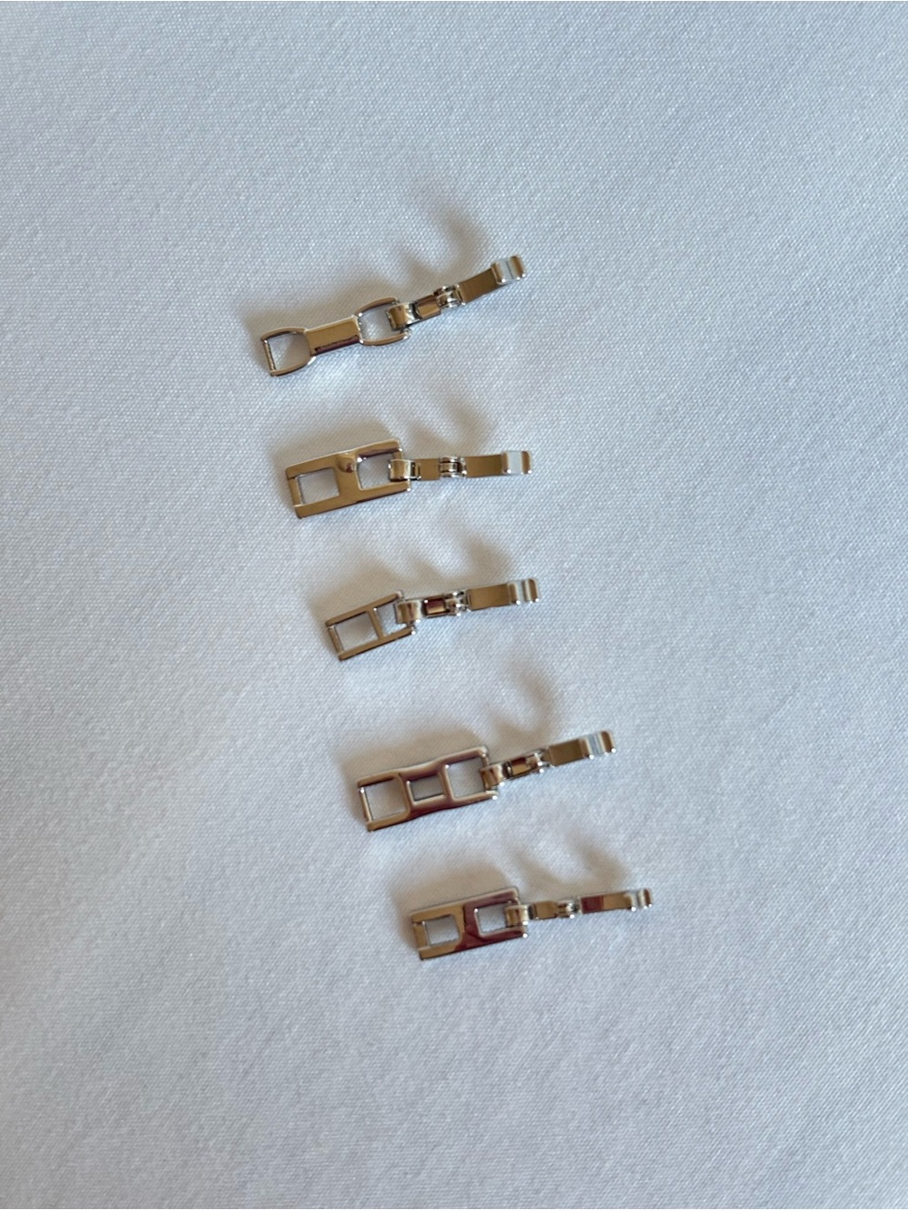 Silver bracelet extenders